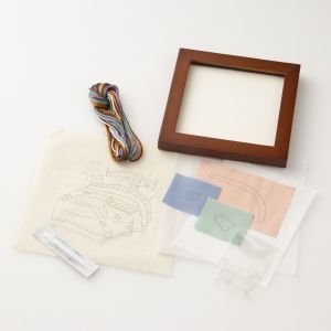 COSMO A Life With A Cat Bed Room Embroidery Kit | Crafties Fair