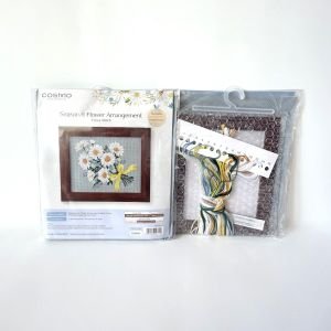 COSMO Margaret Bouquet Cross Stitch Kit | Framed Floral | Crafties Fair