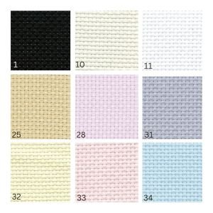 Cross Stitch Fabric | Even Weave Cotton Embroidery Cloth - White (No. 11)