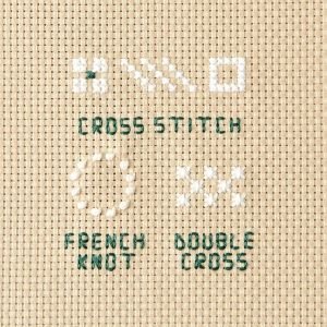 COSMO Cross Stitch Starter Kit | Beginner Embroidery Kit Made in Japan