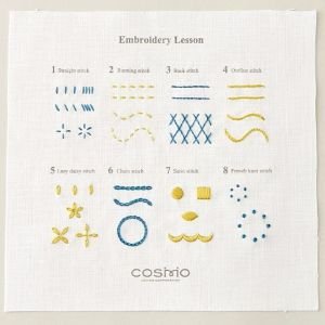 COSMO Embroidery Starter Kit | Learn 8 Basic Hand Embroidery Stitches