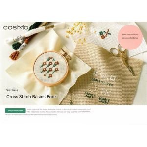 COSMO Cross Stitch Starter Kit | Beginner Embroidery Kit Made in Japan