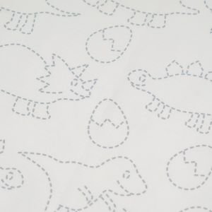 Easy Sashiko Embroidery Kit Dinosaur Kitchen Cloth | Japanese Sashiko
