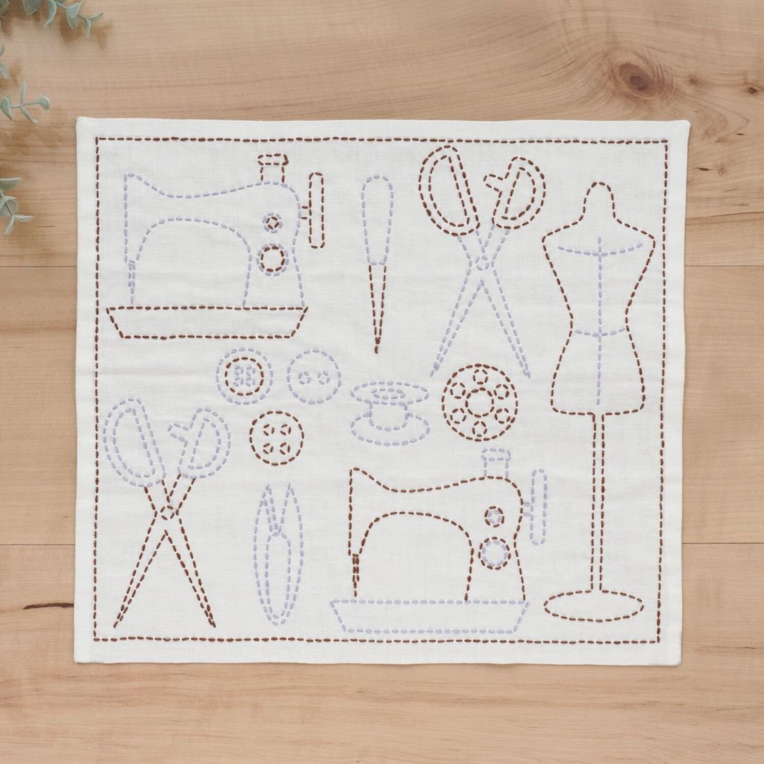 Embroidery Kits Easy-Kit Sewing Sashiko Kitchen Cloth | Beginner Kit