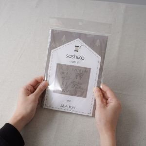HIRVI Sashiko Embroidery Kit – Pollo Owl Kitchen Cloth