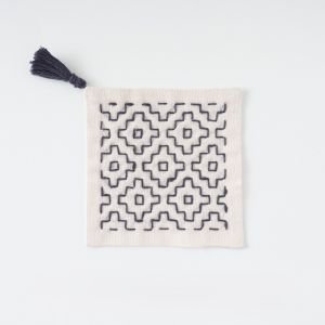 Sashiko Embroidery Coaster Kit | Home & Fir Trees Easy Set