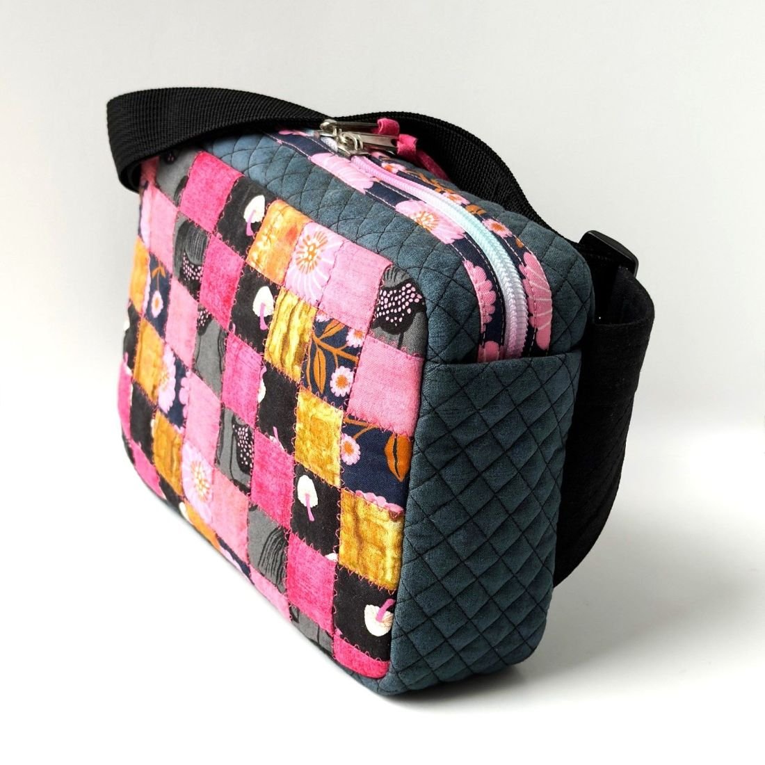 One-of-a-Kind Quilted Belt Bag | Handmade Cotton Crossbody & Fanny Pack