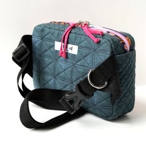 One-of-a-Kind Quilted Belt Bag | Handmade Cotton Crossbody & Fanny Pack