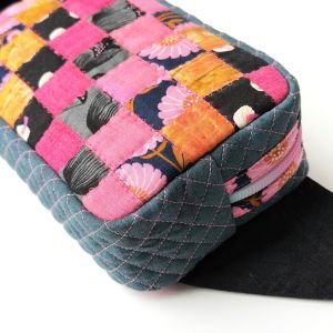 One-of-a-Kind Handmade Quilted Belt & Crossbody Bag | Floral Cotton