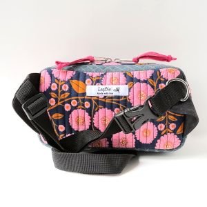One-of-a-Kind Handmade Quilted Belt & Crossbody Bag | Floral Cotton