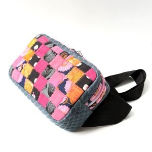 One-of-a-Kind Handmade Quilted Belt & Crossbody Bag | Floral Cotton