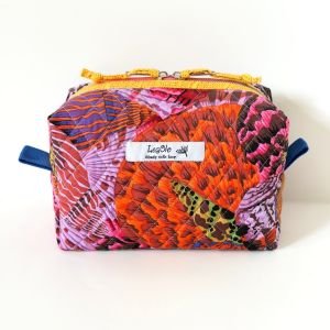 Handmade Quilted Makeup Pouch | Kaffe Fassett Cotton