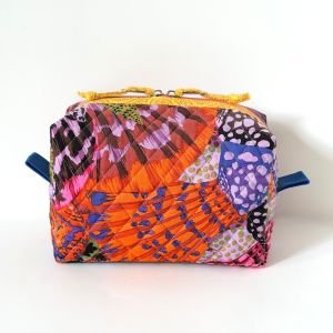 Handmade Quilted Makeup Pouch | Kaffe Fassett Cotton