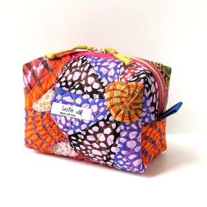 Handmade Quilted Patchwork Pouch | Makeup & Toiletry Bag