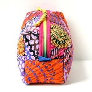 Handmade Quilted Patchwork Pouch | Makeup & Toiletry Bag