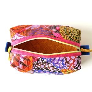 Handmade Quilted Patchwork Pouch | Makeup & Toiletry Bag