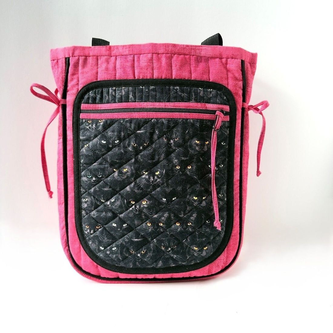 One-of-a-Kind Quilted Tote Bag | Handmade Cotton Cat Bag