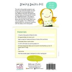 Sewing Smiles Doll Paper Sewing Pattern – Scrap Friendly Doll Pattern
