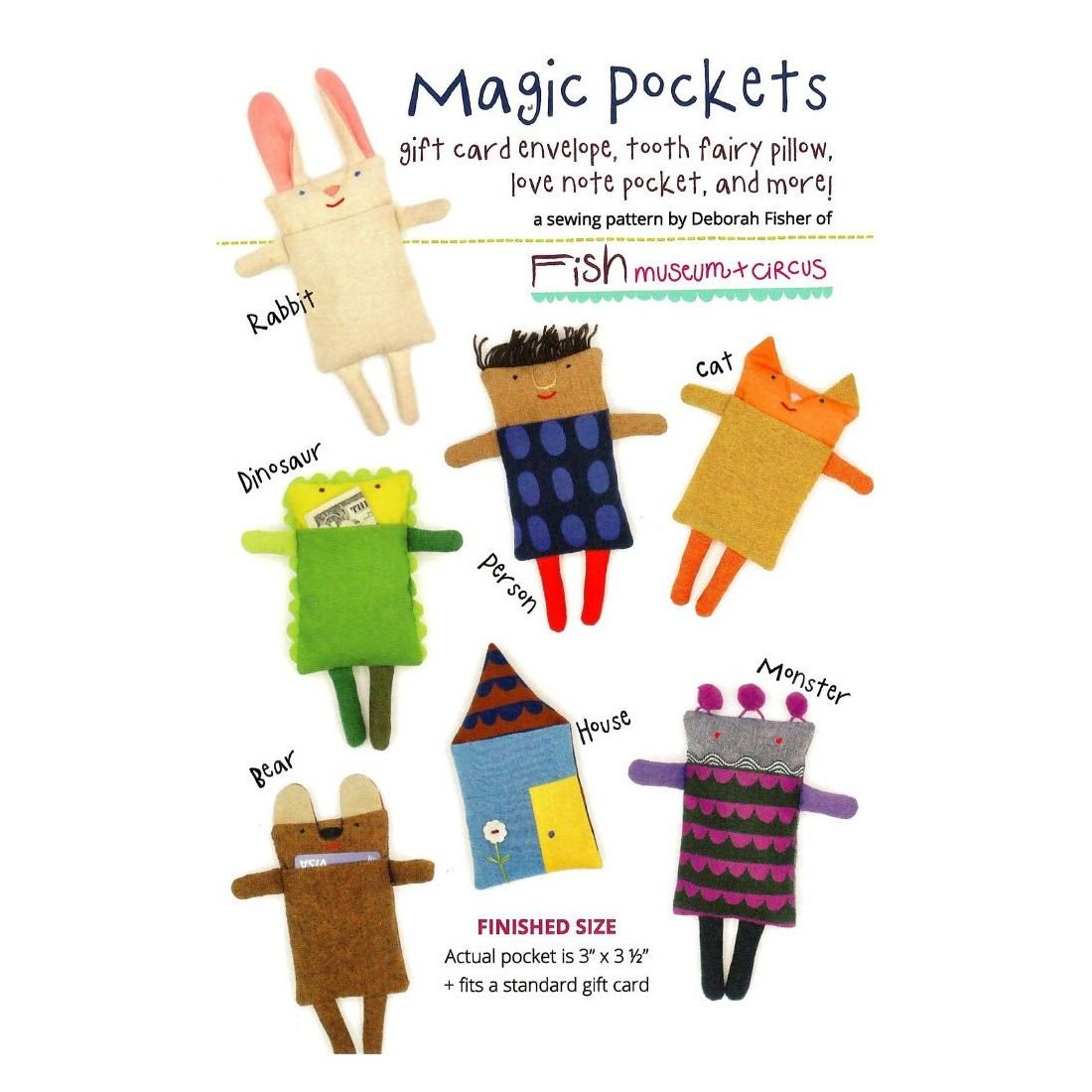 Magic Pockets Paper Sewing Pattern – Gift Card & Tooth Fairy Pockets