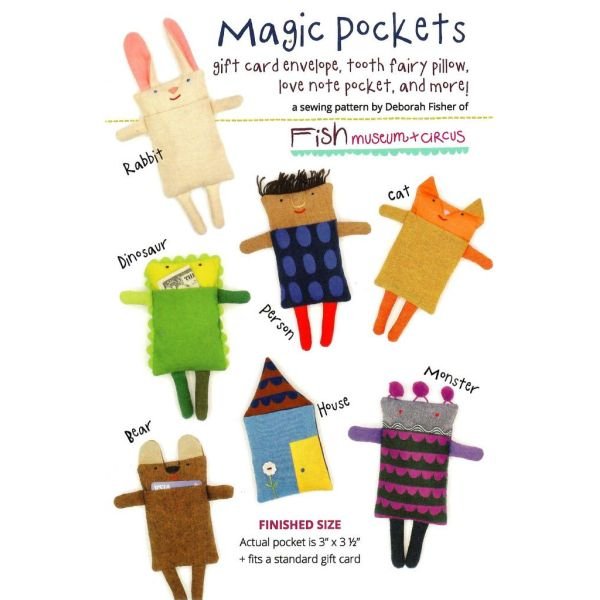 Magic Pockets Paper Sewing Pattern – Gift Card & Tooth Fairy Pockets