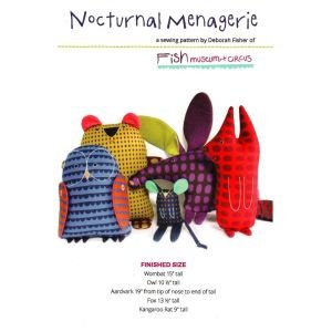 Nocturnal Menagerie Paper Sewing Pattern – Animal Softies