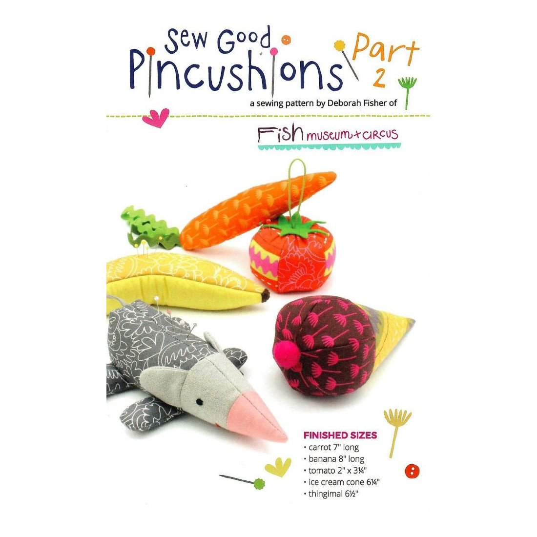 Sew Good Pincushions Part 2 Paper Sewing Pattern – 5 Designs