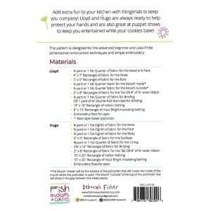 Kitchen Thingimals Paper Sewing Pattern – Potholder & Oven Mitt