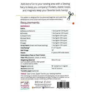 Sewing Fairy Paper Sewing Pattern – Sewing Room Organizer