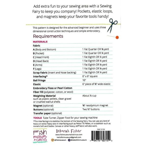 Sewing Fairy Paper Sewing Pattern – Sewing Room Organizer