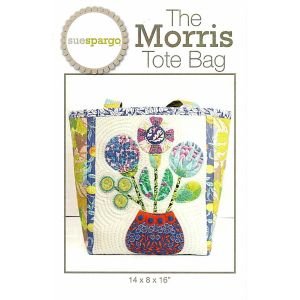 Morris Tote Bag Sewing Pattern by Sue Spargo | Quilted Tote