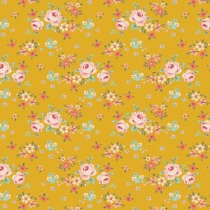 Gracie Yellow 130117 | Tilda Creating Memories Spring Fabric