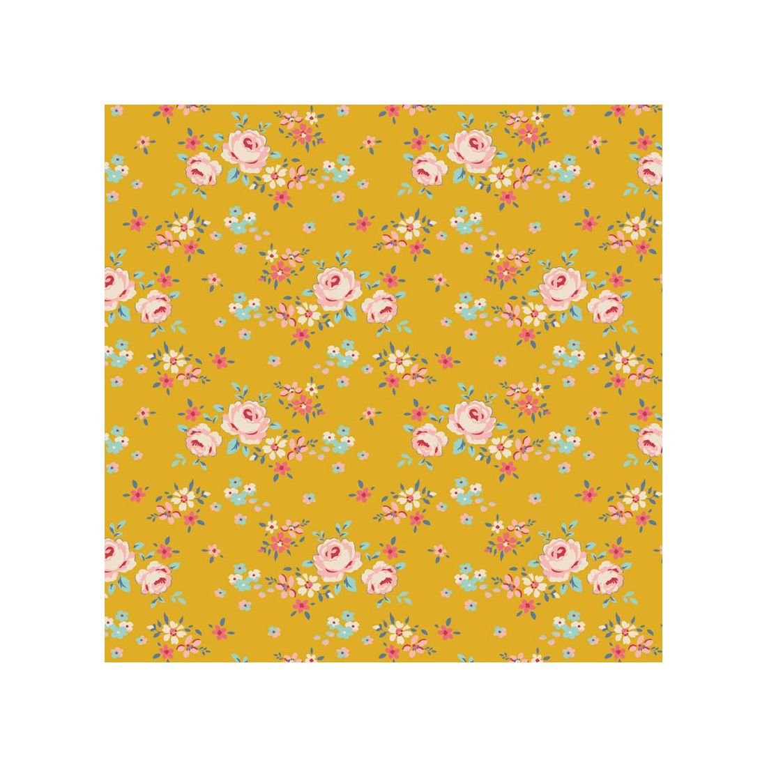 Gracie Yellow 130117 | Tilda Creating Memories Spring Fabric