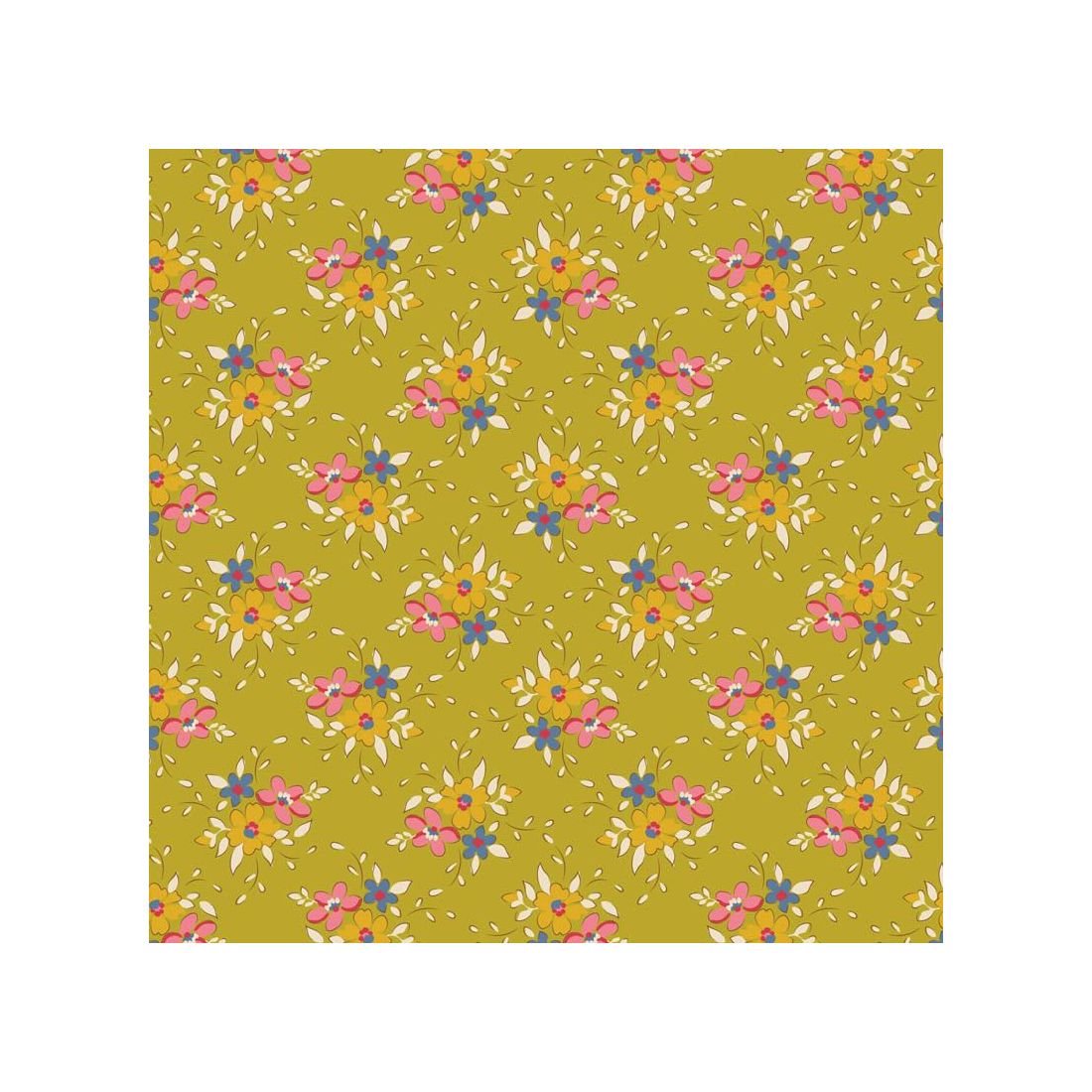 Frida Lime 130119 | Tilda Creating Memories Spring Fabric
