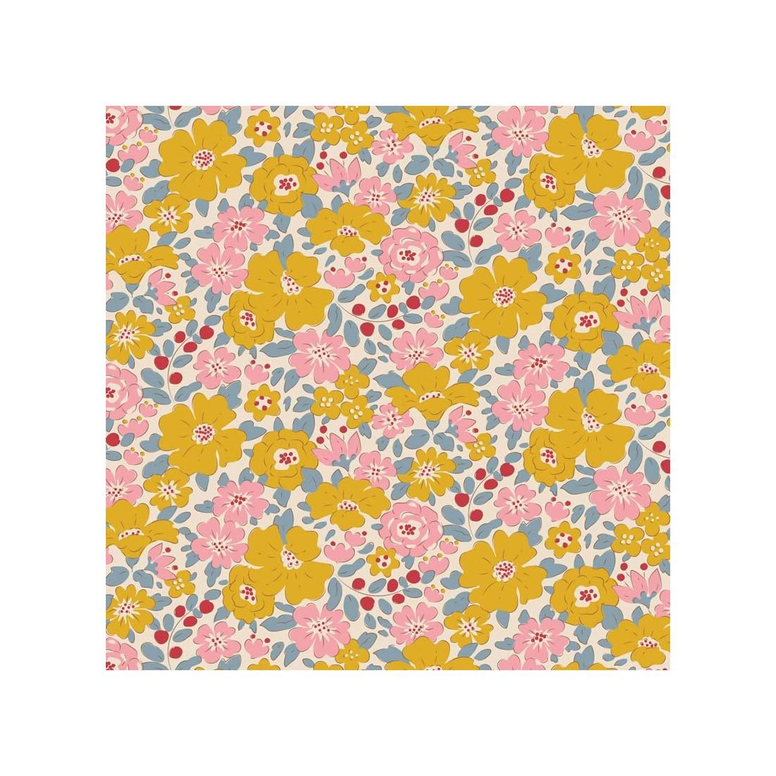 Harper Yellow 130122 | Tilda Creating Memories Spring Fabric