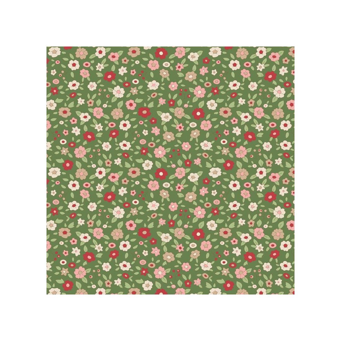 Evie Green 130145 – Creating Memories Winter Reds & Greens | Tilda Fabric