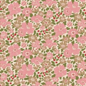 Harper Pink 130146 – Creating Memories Winter Reds & Greens | Tilda Fabric