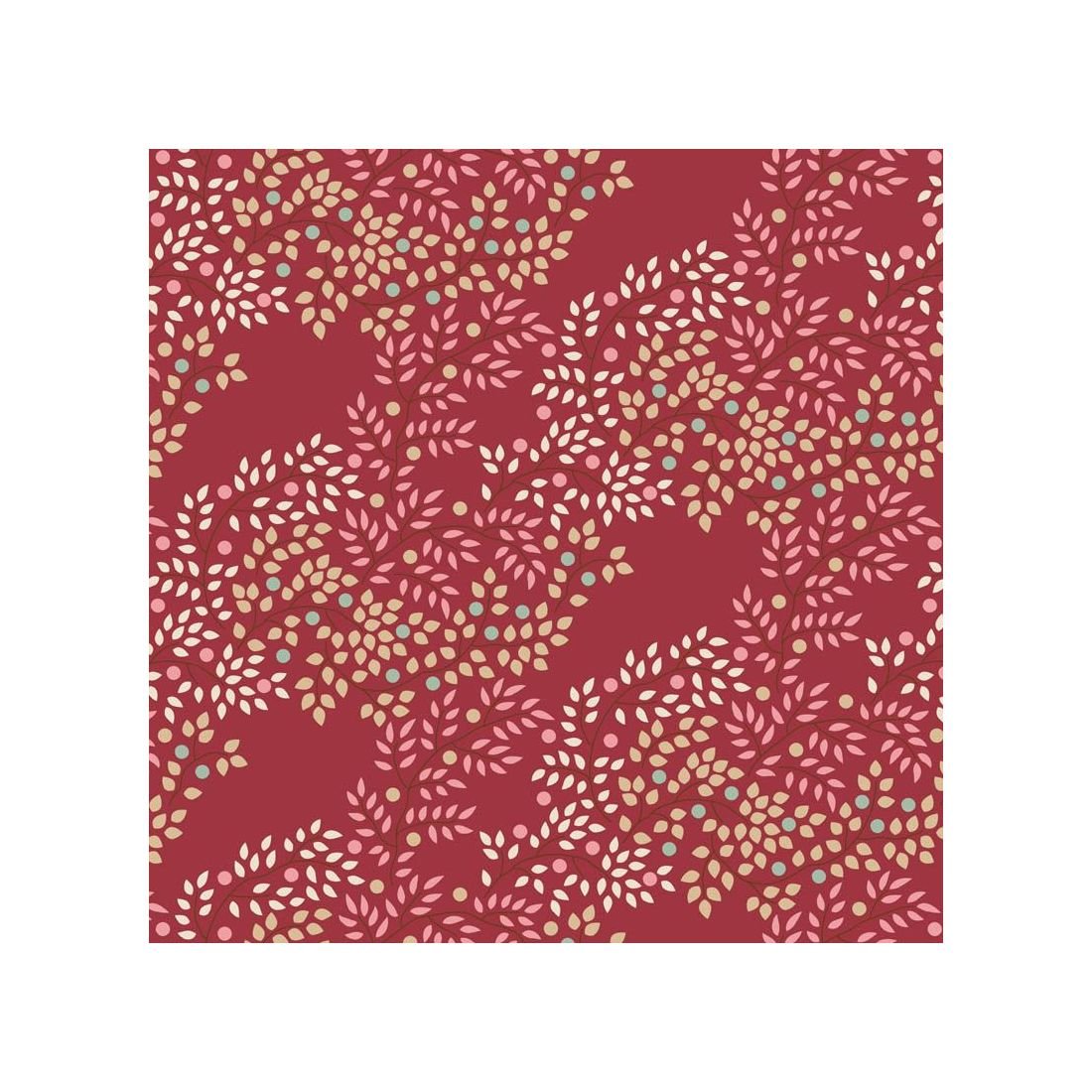 Berrytangle Burgundy 130147 – Creating Memories Winter Reds & Greens | Tilda Fabric