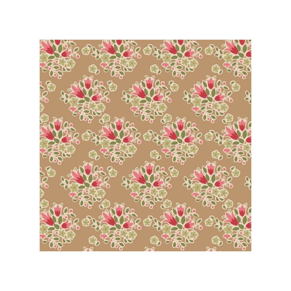 Lulu Sand 130148 – Creating Memories Winter Reds & Greens | Tilda Fabric