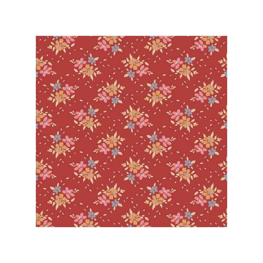 Frida Red 130150 – Creating Memories Winter Reds & Greens | Tilda Fabric
