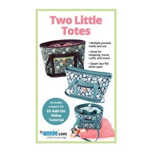 Two Little Totes Sewing Pattern by ByAnnie | Bag Pattern