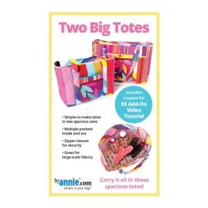 Two Big Totes Sewing Pattern | Large & Extra-Large Tote Bags by ByAnnie