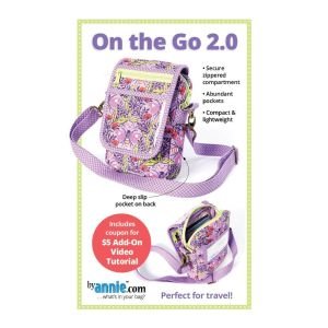 On the Go 2.0 Bag Pattern by ByAnnie | Crossbody Sewing Pattern