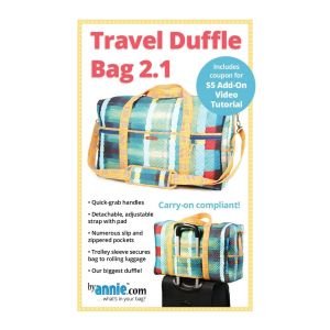 Travel Duffle Bag 2.1 Pattern by ByAnnie | Sewing Travel Bag