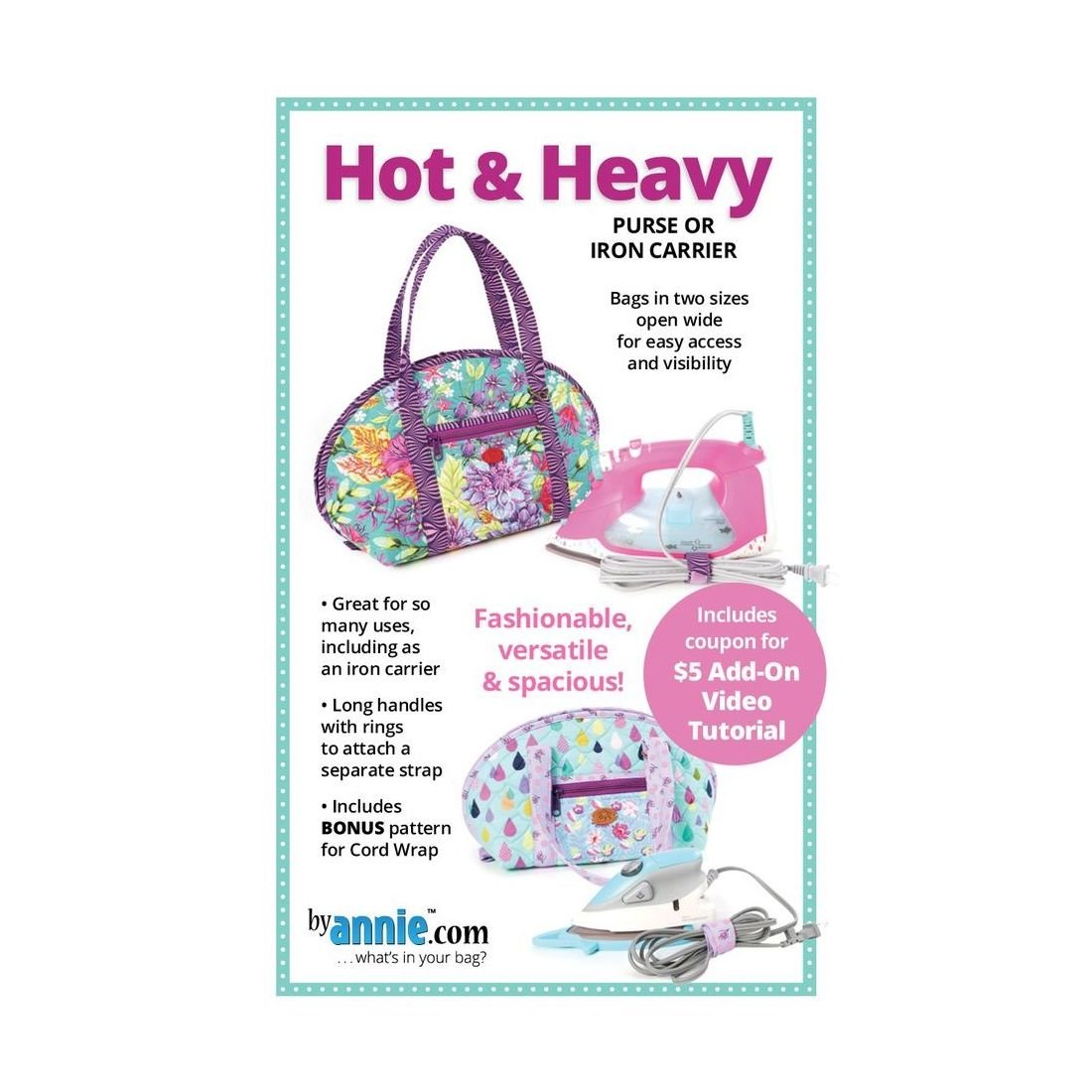 Hot & Heavy Purse or Iron Carrier Pattern | ByAnnie Sewing Pattern