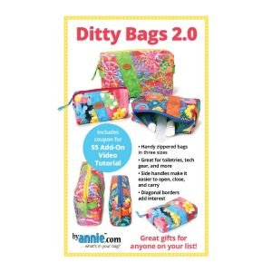 Ditty Bags 2.0 Sewing Pattern by Annie | Zippered Bags