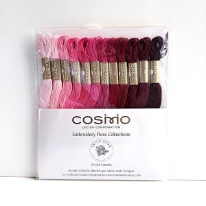 Cosmo Floss No. 22 Red Camellia – 12 Skeins