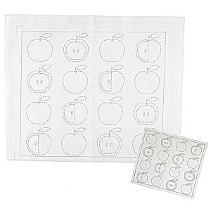 HARAWOOL Apple Sashiko Fabric | Pre-Printed Embroidery Cloth