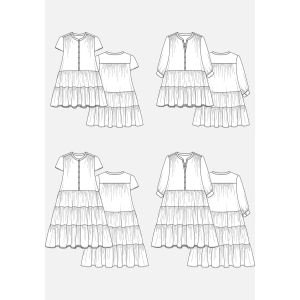 Grainline Studio Poppy Dress Sewing Pattern | Paper Pattern Sizes 0-18 & 14-32