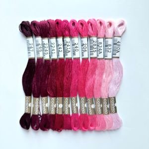 Cosmo Floss No. 22 Red Camellia – 12 Skeins