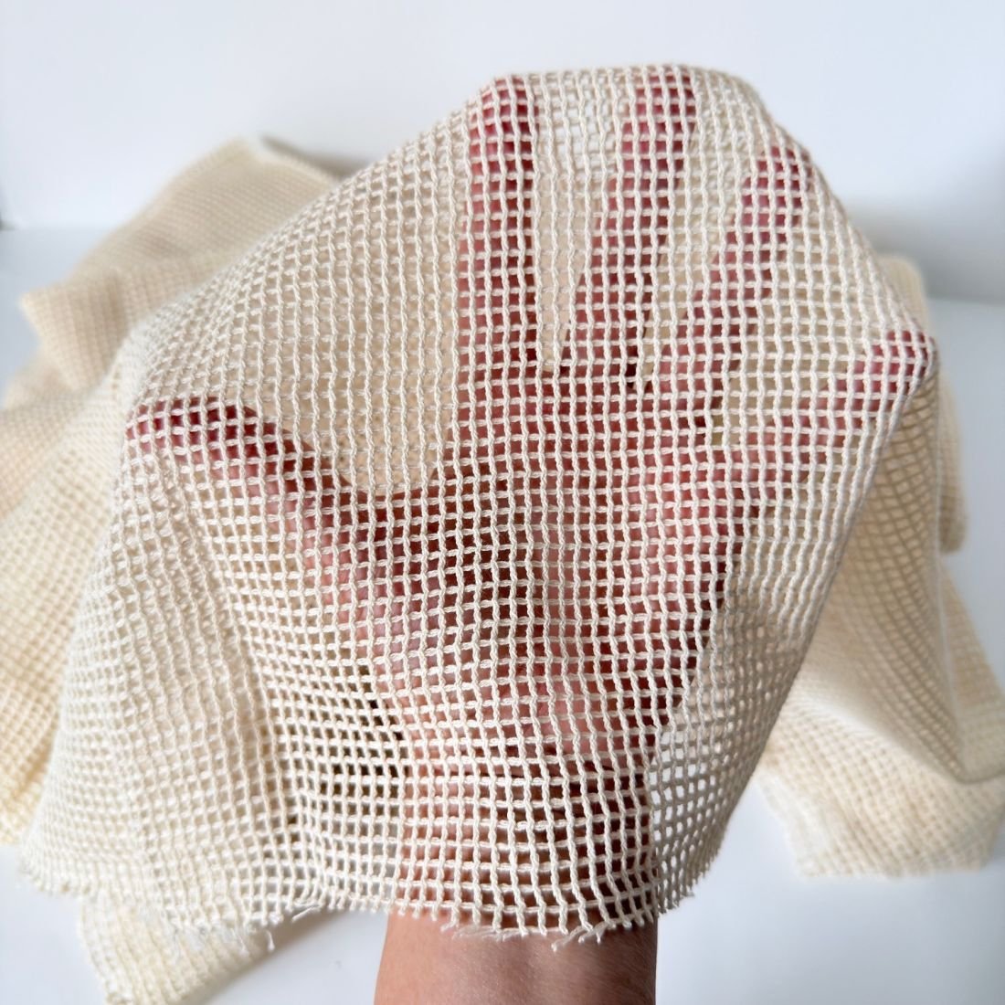Organic Mesh Cotton 140 GSM – GOTS Certified Fabric by Yard